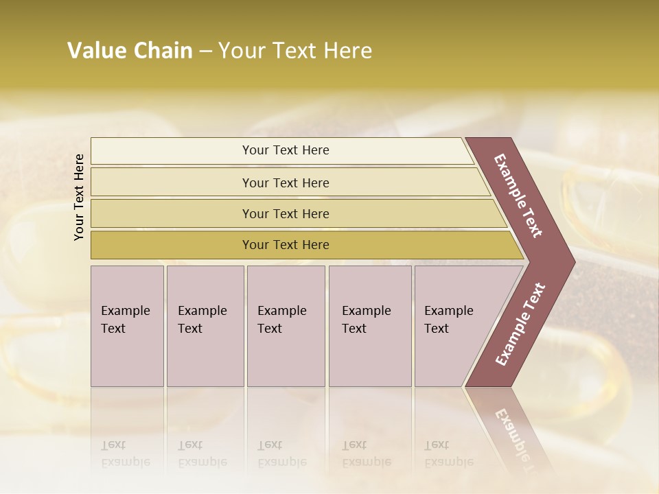 A Group Of Pills Sitting On Top Of A Table PowerPoint Template