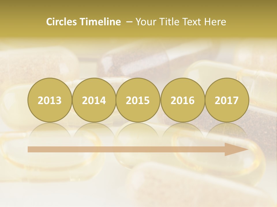 A Group Of Pills Sitting On Top Of A Table PowerPoint Template
