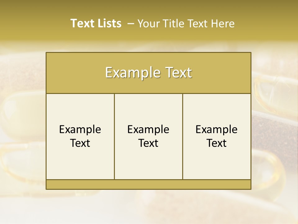 A Group Of Pills Sitting On Top Of A Table PowerPoint Template