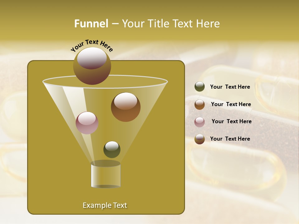 A Group Of Pills Sitting On Top Of A Table PowerPoint Template