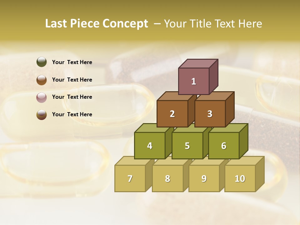 A Group Of Pills Sitting On Top Of A Table PowerPoint Template