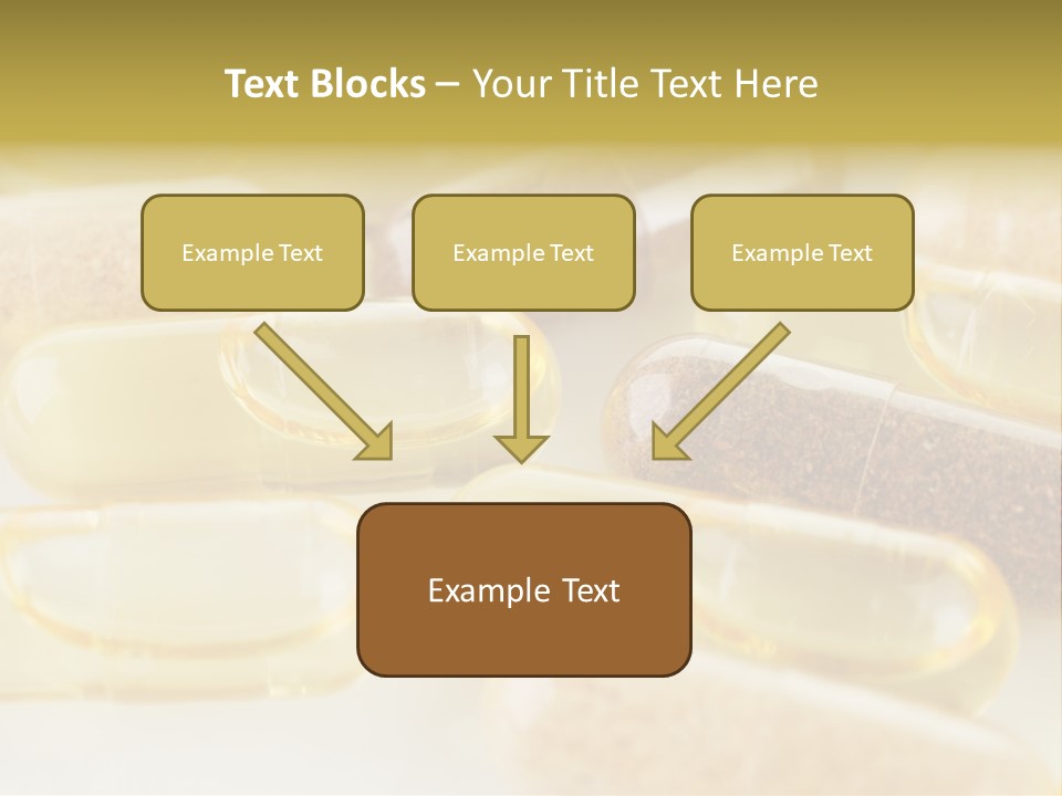 A Group Of Pills Sitting On Top Of A Table PowerPoint Template