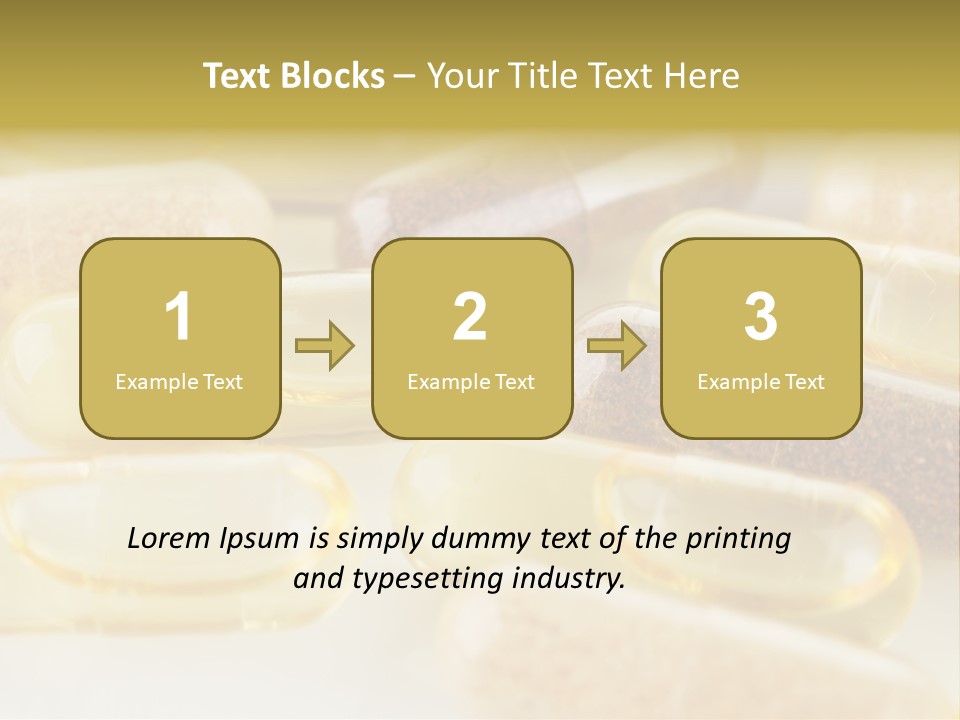 A Group Of Pills Sitting On Top Of A Table PowerPoint Template