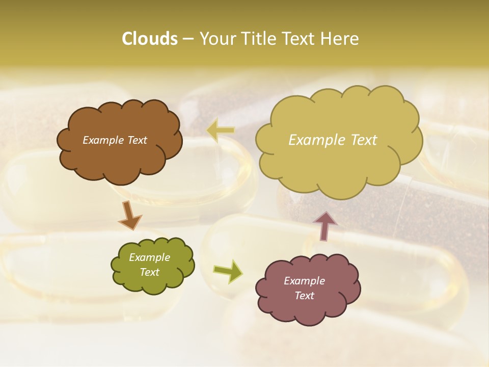 A Group Of Pills Sitting On Top Of A Table PowerPoint Template