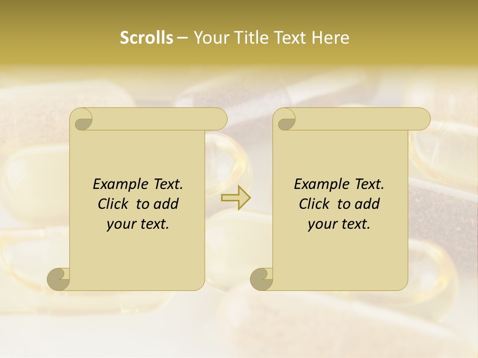 A Group Of Pills Sitting On Top Of A Table PowerPoint Template
