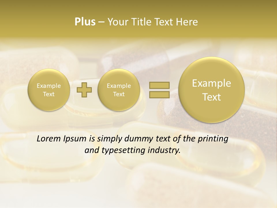 A Group Of Pills Sitting On Top Of A Table PowerPoint Template