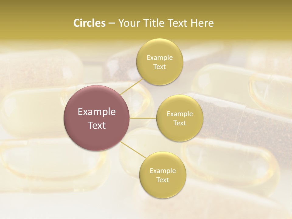 A Group Of Pills Sitting On Top Of A Table PowerPoint Template