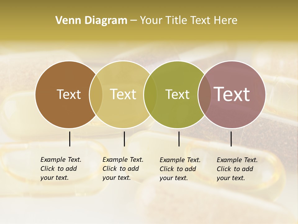 A Group Of Pills Sitting On Top Of A Table PowerPoint Template