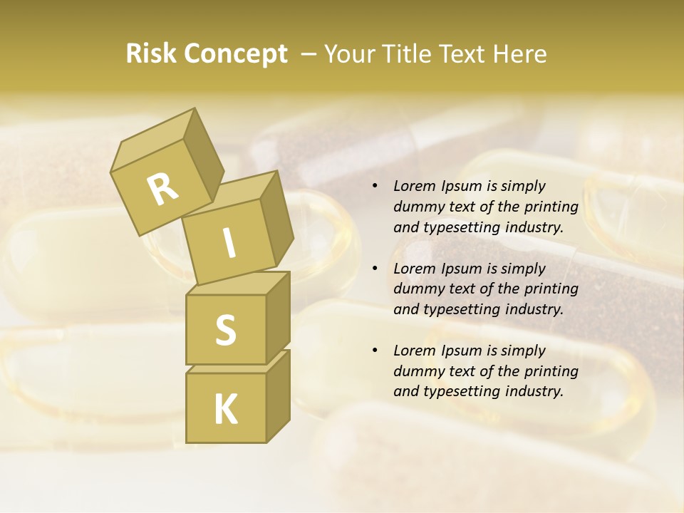 A Group Of Pills Sitting On Top Of A Table PowerPoint Template