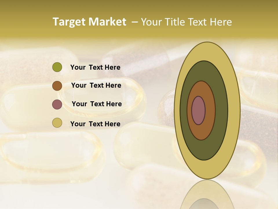 A Group Of Pills Sitting On Top Of A Table PowerPoint Template