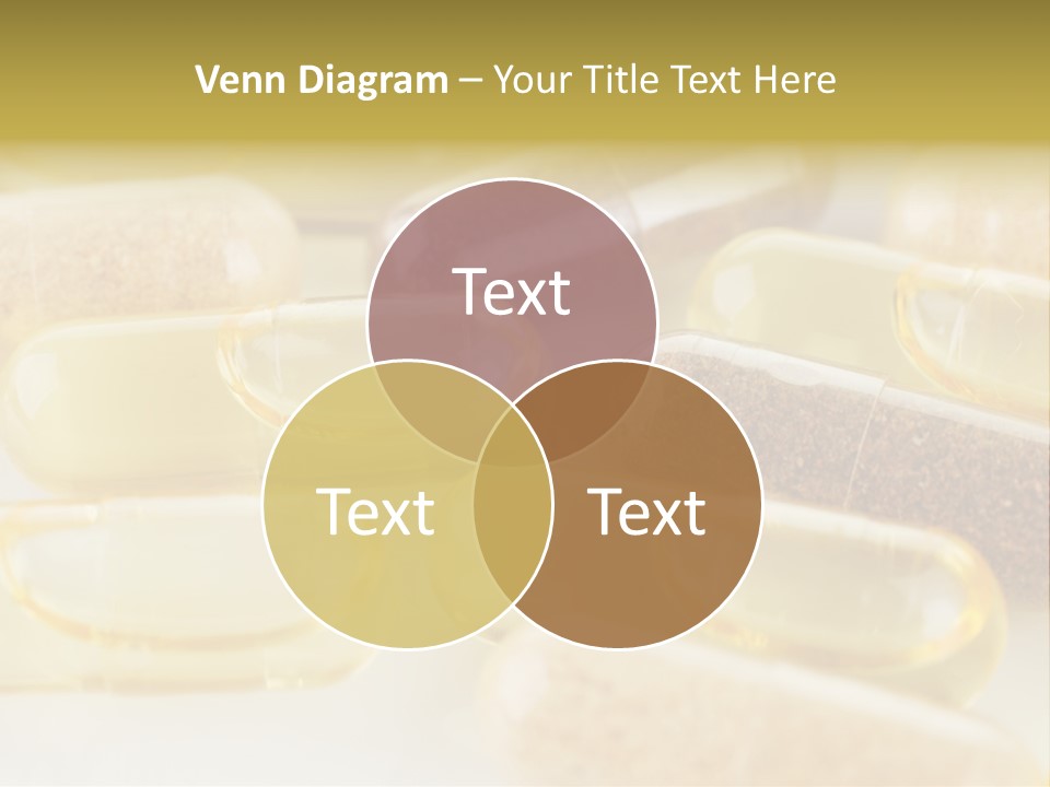 A Group Of Pills Sitting On Top Of A Table PowerPoint Template