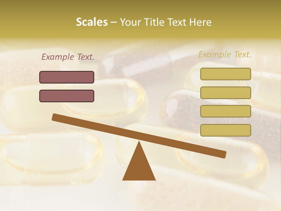 A Group Of Pills Sitting On Top Of A Table PowerPoint Template