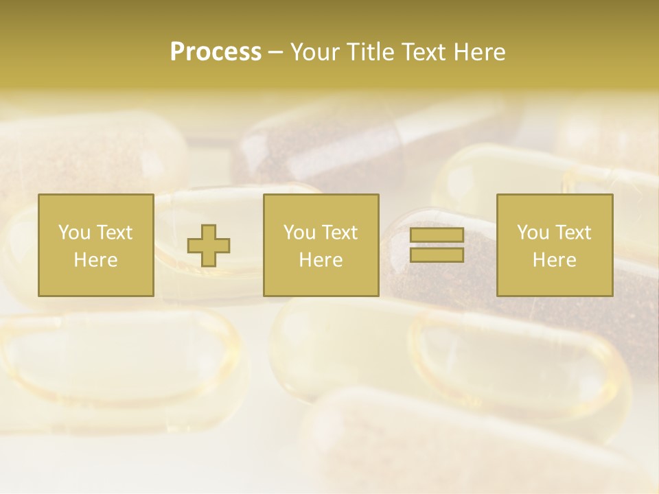 A Group Of Pills Sitting On Top Of A Table PowerPoint Template