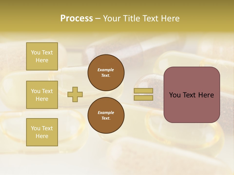 A Group Of Pills Sitting On Top Of A Table PowerPoint Template