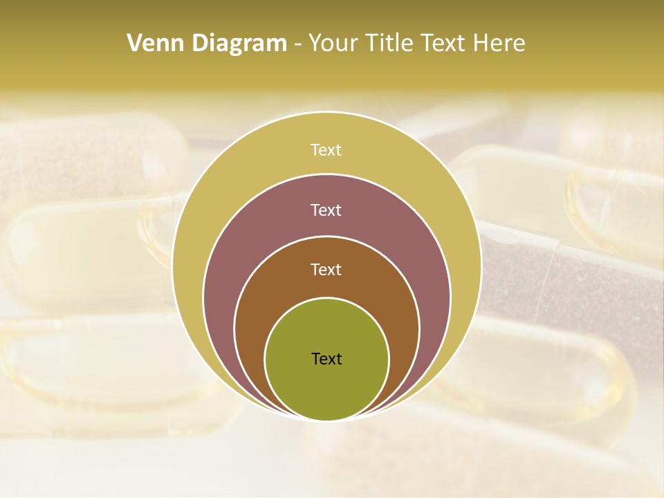 A Group Of Pills Sitting On Top Of A Table PowerPoint Template