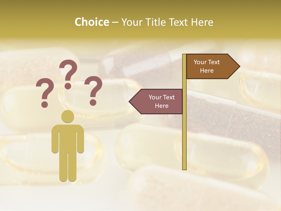 A Group Of Pills Sitting On Top Of A Table PowerPoint Template