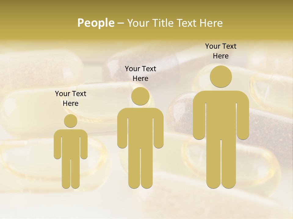 A Group Of Pills Sitting On Top Of A Table PowerPoint Template