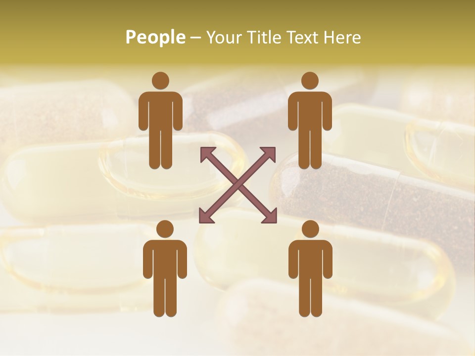 A Group Of Pills Sitting On Top Of A Table PowerPoint Template