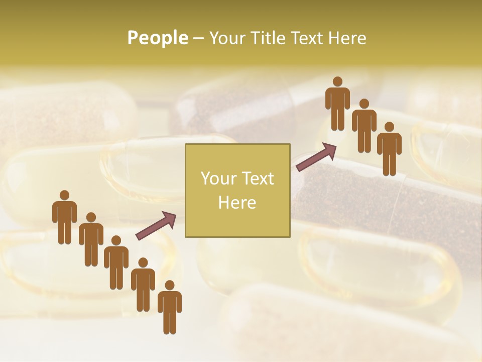 A Group Of Pills Sitting On Top Of A Table PowerPoint Template