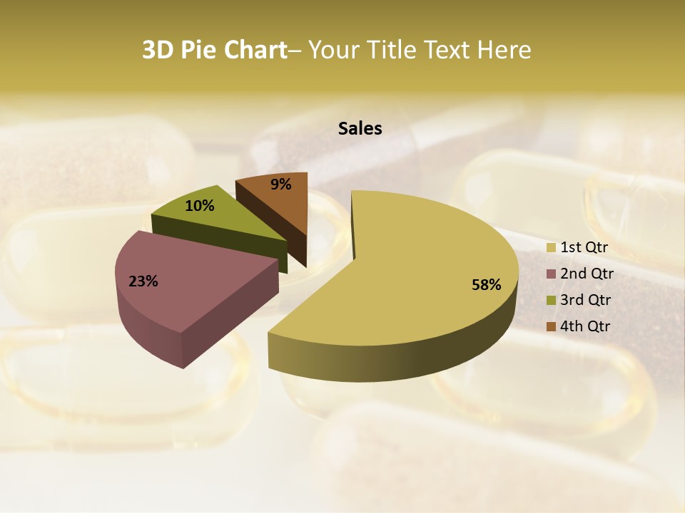 A Group Of Pills Sitting On Top Of A Table PowerPoint Template