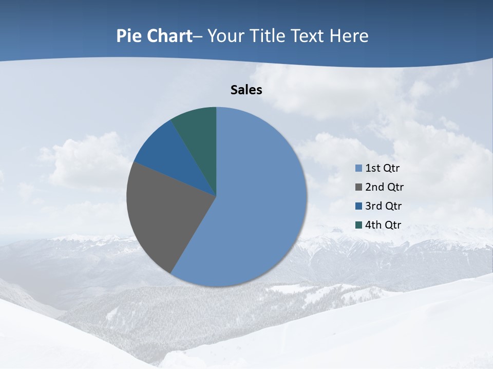 A Snow Covered Mountain With Clouds In The Sky PowerPoint Template