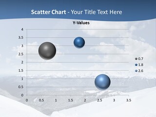 A Snow Covered Mountain With Clouds In The Sky PowerPoint Template