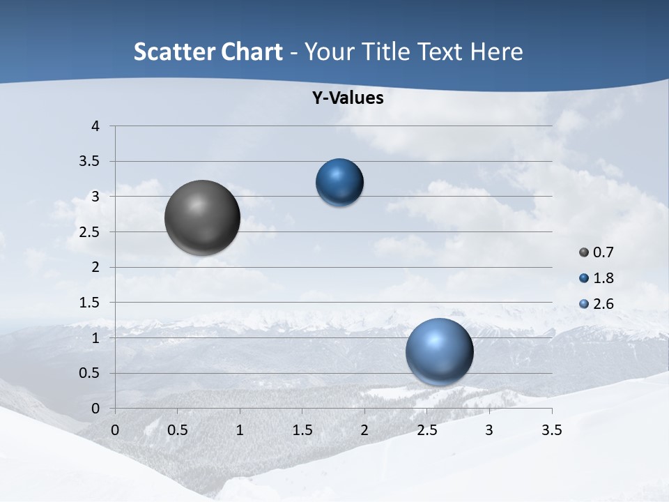 A Snow Covered Mountain With Clouds In The Sky PowerPoint Template