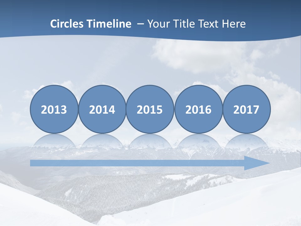 A Snow Covered Mountain With Clouds In The Sky PowerPoint Template