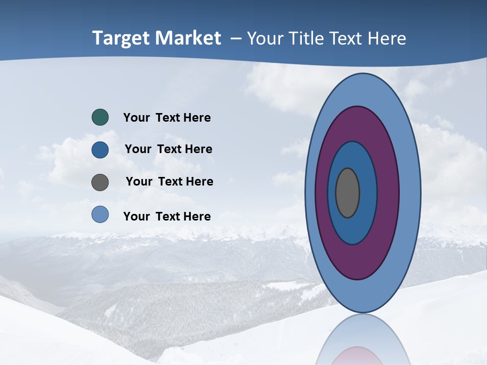 A Snow Covered Mountain With Clouds In The Sky PowerPoint Template