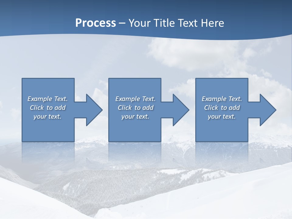A Snow Covered Mountain With Clouds In The Sky PowerPoint Template