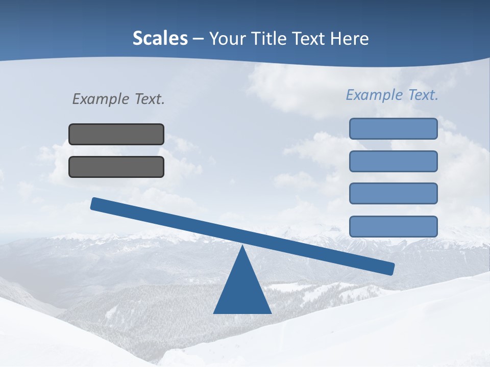 A Snow Covered Mountain With Clouds In The Sky PowerPoint Template
