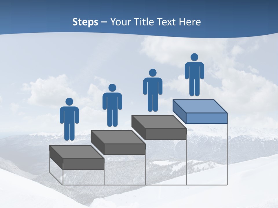 A Snow Covered Mountain With Clouds In The Sky PowerPoint Template