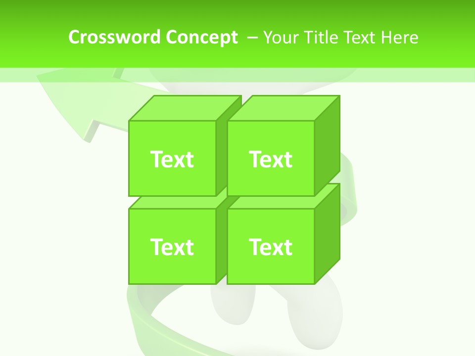 A Person Is Running With A Green Ribbon Around Him PowerPoint Template