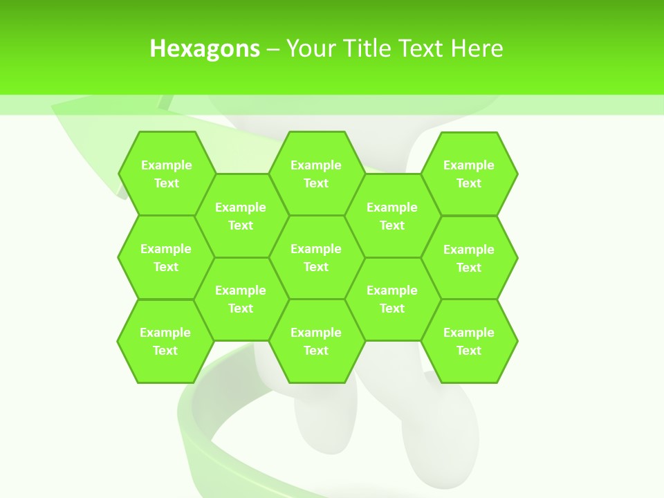 A Person Is Running With A Green Ribbon Around Him PowerPoint Template