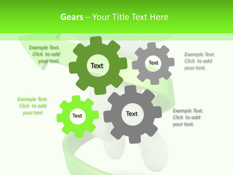 A Person Is Running With A Green Ribbon Around Him PowerPoint Template