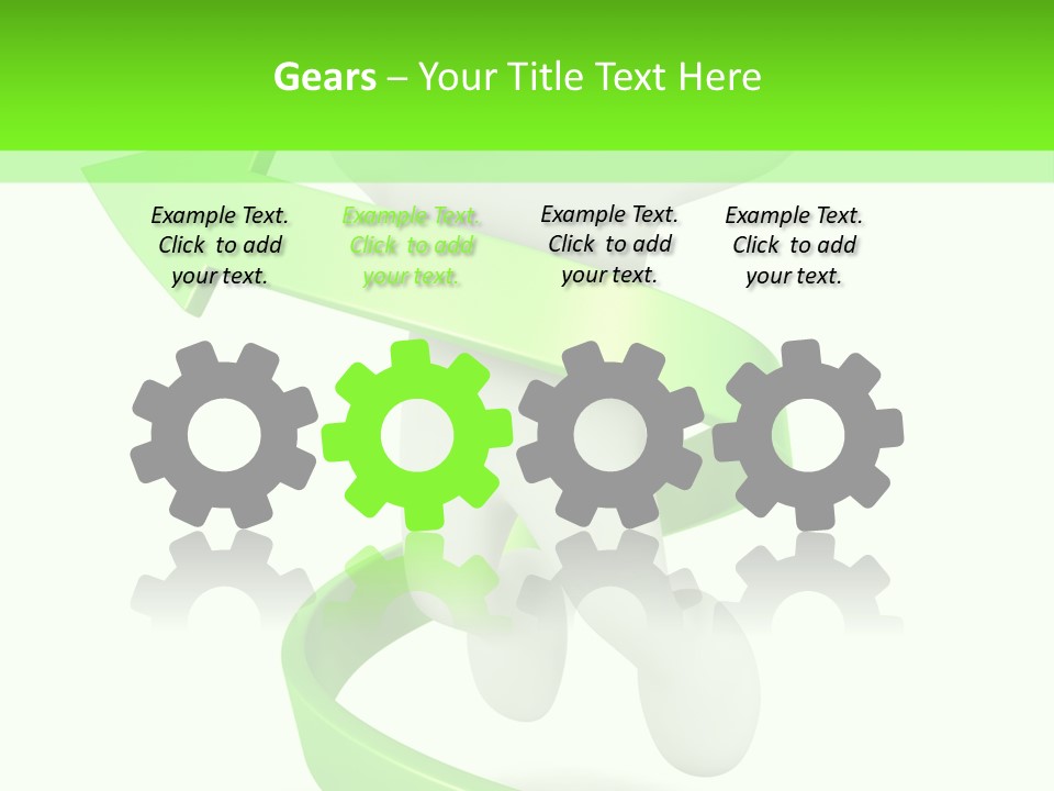 A Person Is Running With A Green Ribbon Around Him PowerPoint Template