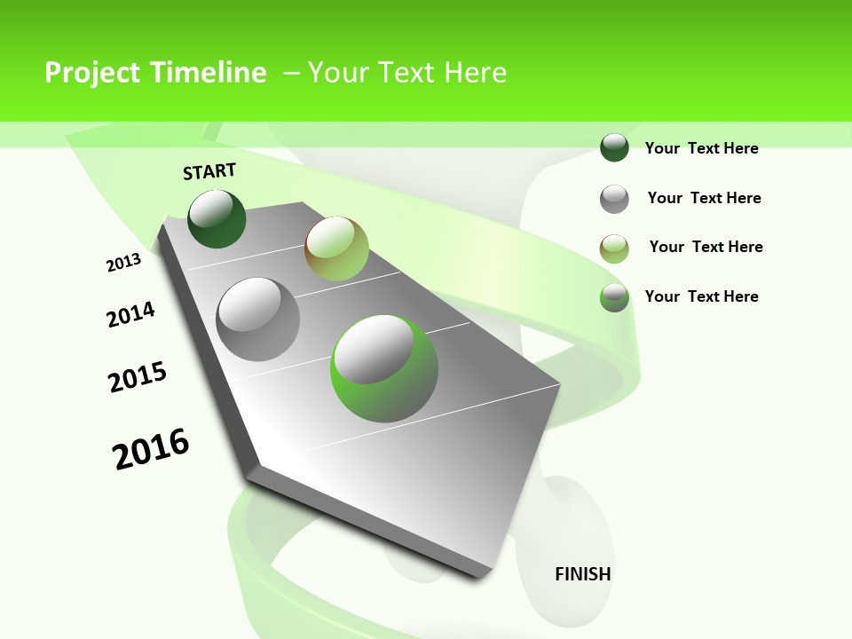 A Person Is Running With A Green Ribbon Around Him PowerPoint Template