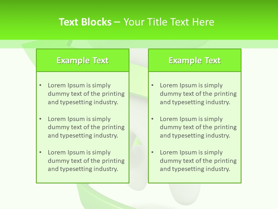 A Person Is Running With A Green Ribbon Around Him PowerPoint Template