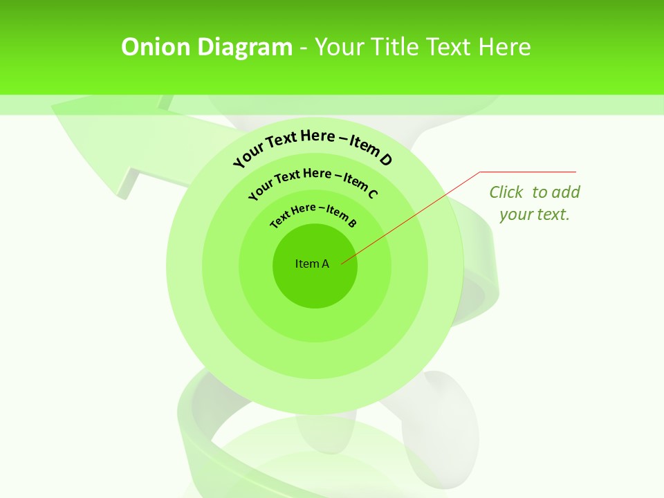 A Person Is Running With A Green Ribbon Around Him PowerPoint Template