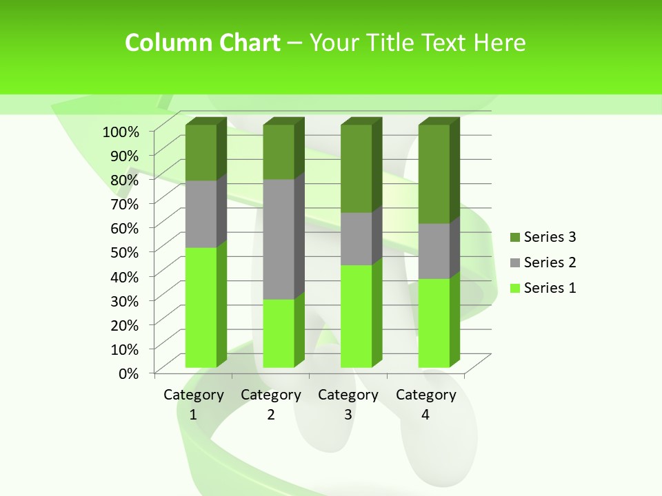 A Person Is Running With A Green Ribbon Around Him PowerPoint Template