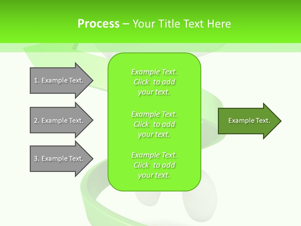 A Person Is Running With A Green Ribbon Around Him PowerPoint Template