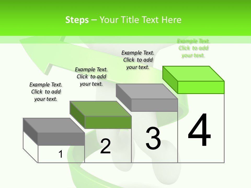 A Person Is Running With A Green Ribbon Around Him PowerPoint Template