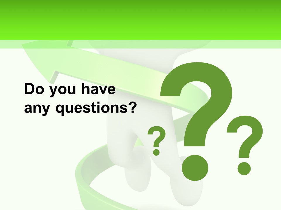 A Person Is Running With A Green Ribbon Around Him PowerPoint Template