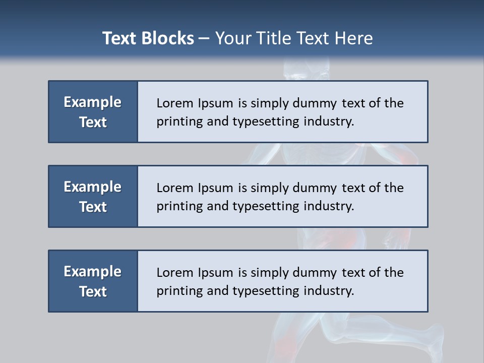 A Man Running With A Red And Blue Background PowerPoint Template