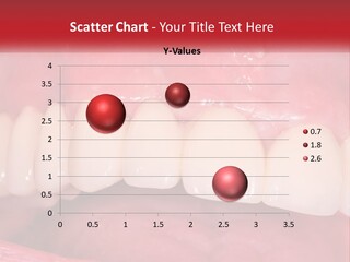 A Close Up Of A Tooth With A Plaque On It PowerPoint Template