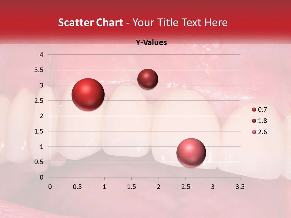 A Close Up Of A Tooth With A Plaque On It PowerPoint Template