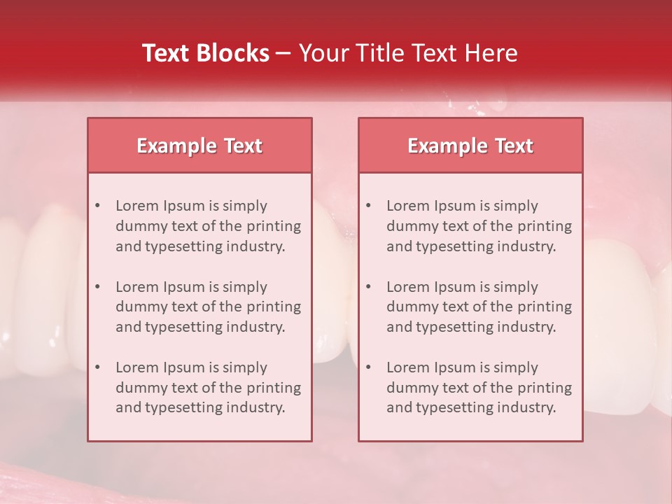 A Close Up Of A Tooth With A Plaque On It PowerPoint Template