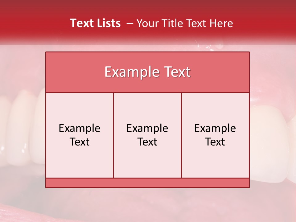 A Close Up Of A Tooth With A Plaque On It PowerPoint Template