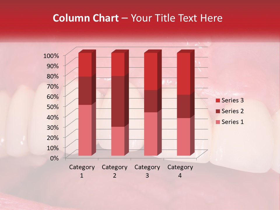 A Close Up Of A Tooth With A Plaque On It PowerPoint Template