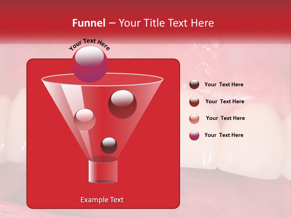 A Close Up Of A Tooth With A Plaque On It PowerPoint Template